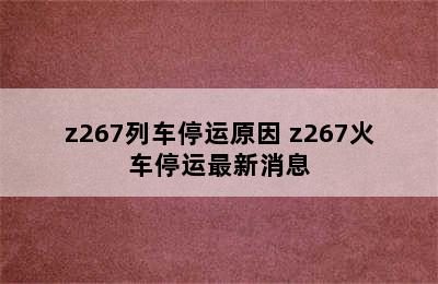 z267列车停运原因 z267火车停运最新消息